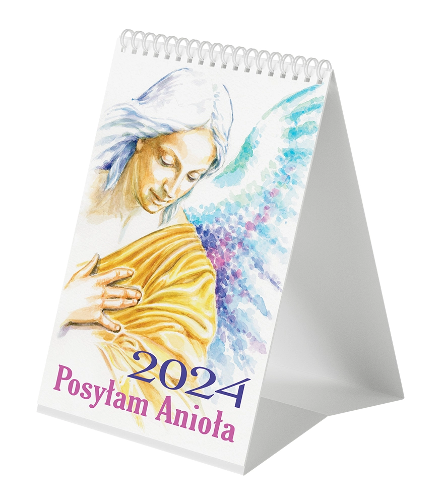Kalendarz na biurko 2024 Posyłam Anioła