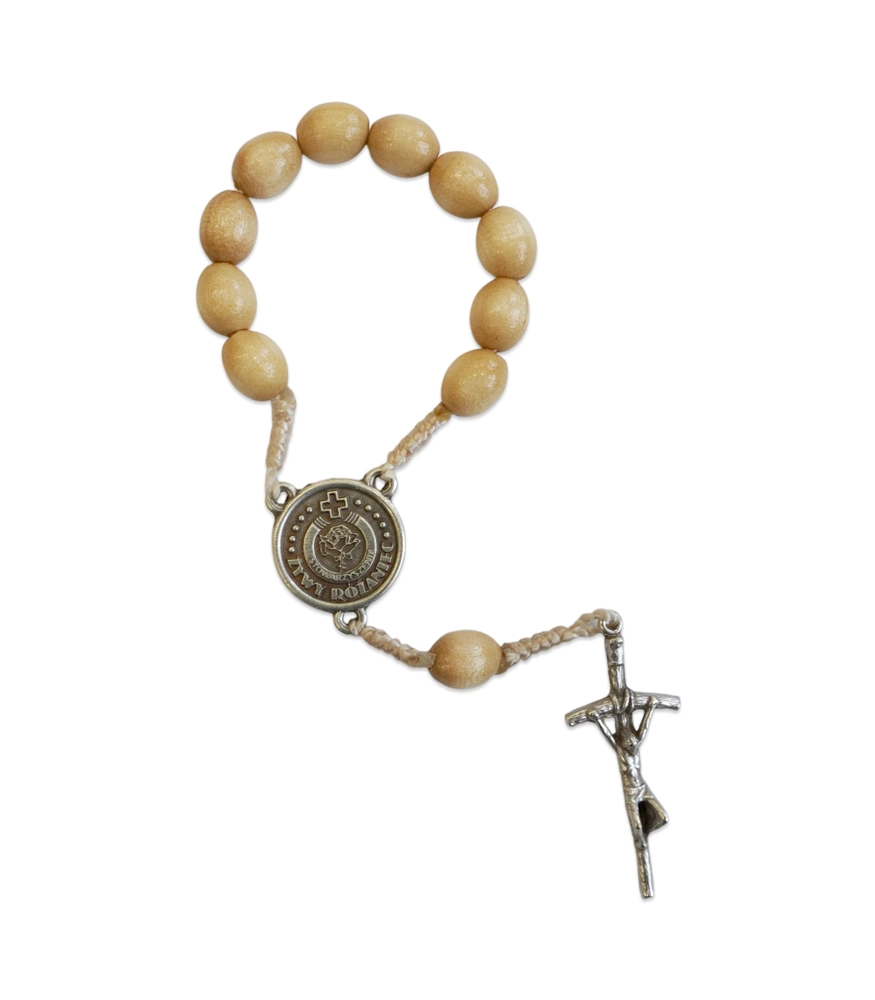 Różaniec dziesiątka z logo ŻR (RM09 – jasny)