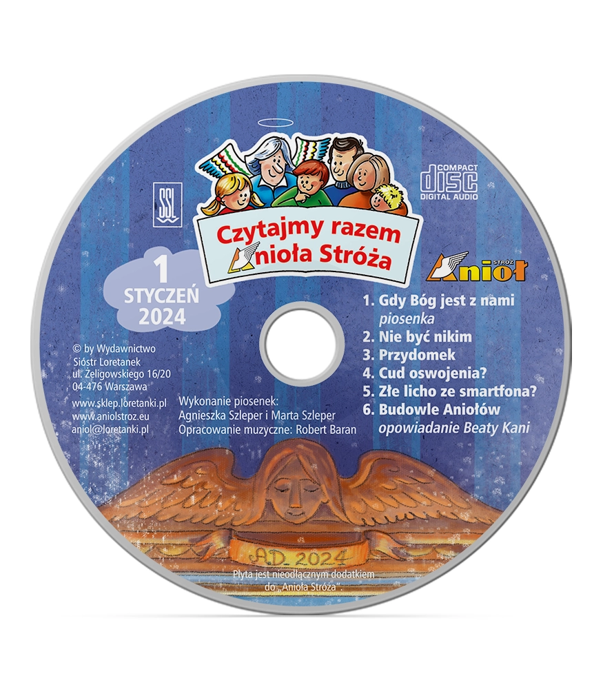 Czytajmy Razem Anioła Stróża Styczeń 2024 (CD+PDF)